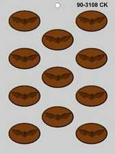 Bat on Oval Chocolate Mold