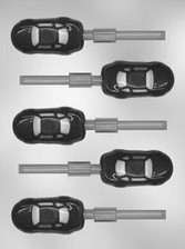 Stock Car Chocolate Mold Lolly