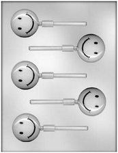 Smiley Face Chocolate Mold Lolly