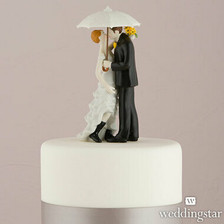 'Showered with Love' Wedding Cake Topper