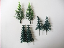 Coniferous Tree Cake or Cupcake Topper ( 6 pc )