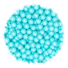 Powder Blue Shimmer Candy Beads Bulk ( 100 g )