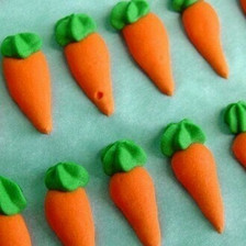 Carrots Tiny Royal Icing ( 24 pc )