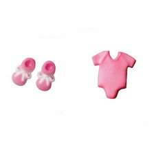 Pink Onesie/Booties Pressed Sugar ( 12 pc )*