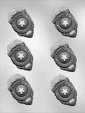 Police Badge Chocolate Mold