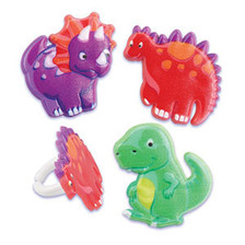 Dinosaur Pals Cake or Cupcake Topper ( 6 pc )