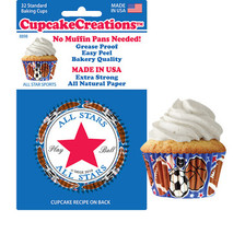 All Star Cupcake Liners ( 32 pc )