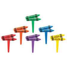 Crayon Asst Cake and Cupcake Topper ( 12 pc )