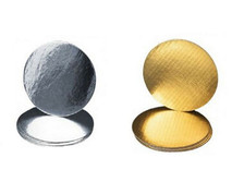 Cake Boards - 8" Round Thin Gold/Silver Reversible