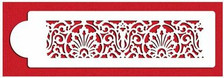Banded Lace Cake Stencil*