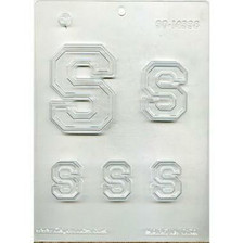 Letter S Collegiate Chocolate Mold*