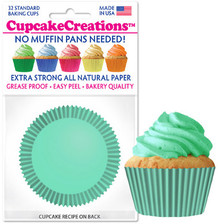 Mint Cupcake Liners ( 32 pc )