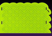 Scalloped Lattice Onlay Silicone Mold 