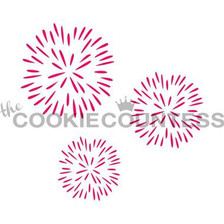 Fireworks Cookie Stencil
