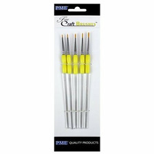 Craft Brush Set Fine for Cake Decorating  ( 5 pc )