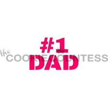 #1 Dad Cookie Stencil