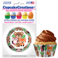 Woodland Friends Cupcake Liners ( 32 pcs )