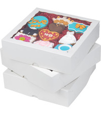 Pie / Cookie Box White with Window 10"