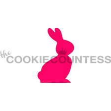 Bunny Silhouette Cookie Stencil 