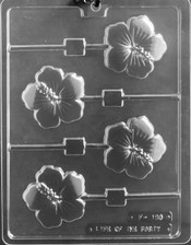 Hibiscus Flower Chocolate Mold Lolly 