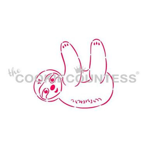 Sloth PYO Cookie Stencil