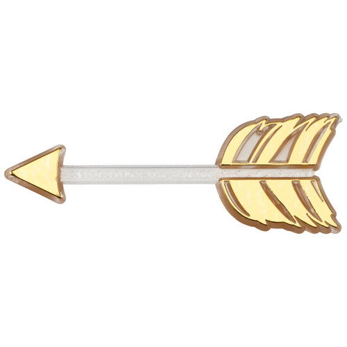 Gold Arrow Cupcake Layons (6 pc)
