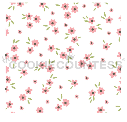 Ditsy Floral Pattern Cookie Stencil (3pc)