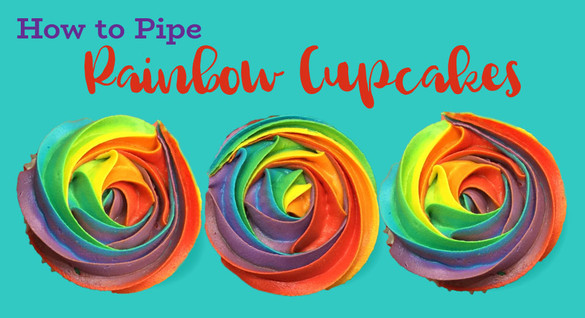 How Do You Get a Rainbow of Colours into a Piping Bag?