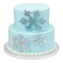 Snowflake Holographic Cake Topper (3pc)
