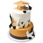 Gold Grad Hat Cake Topper (1 pc)