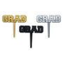 Grad Foil Cake or Cupcake Toppers (6 pc)