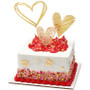 Gold Hearts Cake Topper (3 pc)