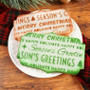 Christmas Word Wrapping Cookie Stencil