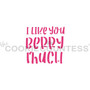 I Like You Berry Much Cookie Stencil