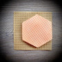 3D Parchment Waffle Squares Small (6pc)