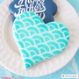 Asian Waves Pattern Cookie Stencil