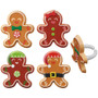 Gingerbread Friends Cupcake Rings (8pc)