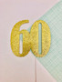 "60" Cake Topper