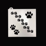 Paw Prints Stencil