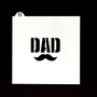 Dad with Mustache Stencil