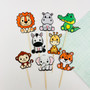Jungle Animal Toppers (8 pc)