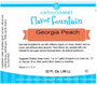 Georgia Peach Fountain Flavor 4oz