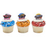Hot wheels Epic Stunt Cupcake Rings (6pc)