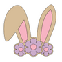 Bunny Ears with Flowers Cutter