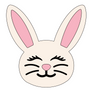 Cute Bunny Head Cutter (Multiple Sizes)