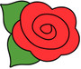Rose w/ Leaf Mini Cutter