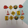 Construction Cupcake Toppers (12pc)