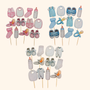 Assorted Baby Cupcake Toppers (12pc)