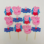 Peppa Pig Cupcake Toppers (12pc)