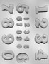 Numbers Assorted Chocolate Mold